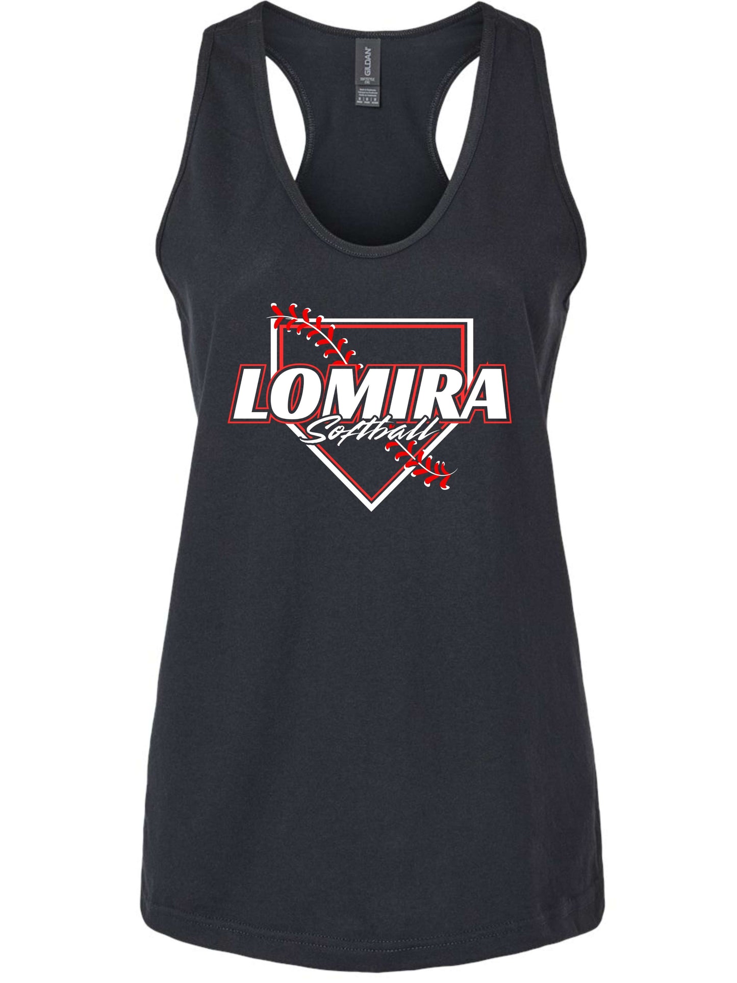 Lomira Softball Womens Tank - Plate