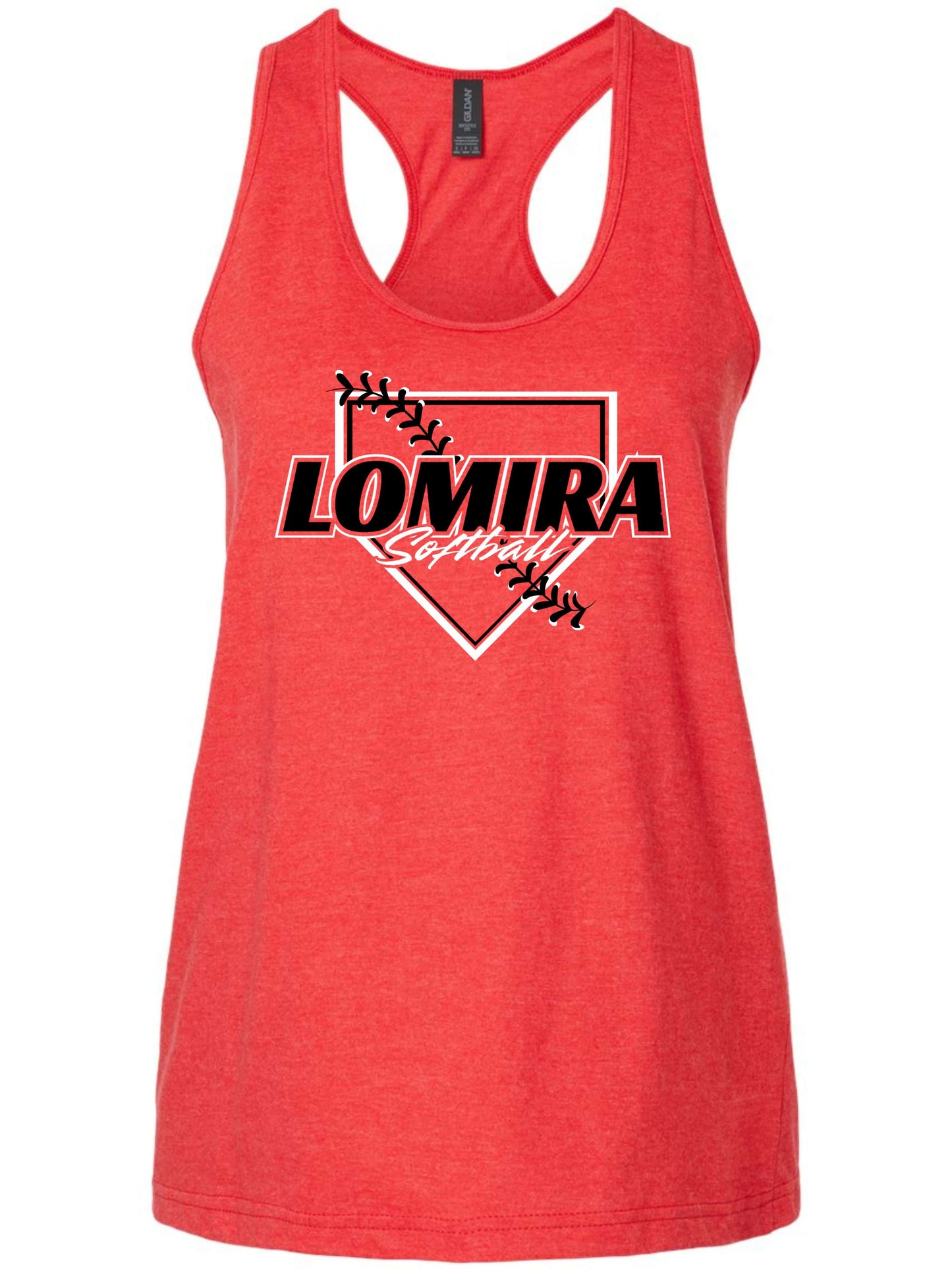 Lomira Softball Womens Tank - Plate