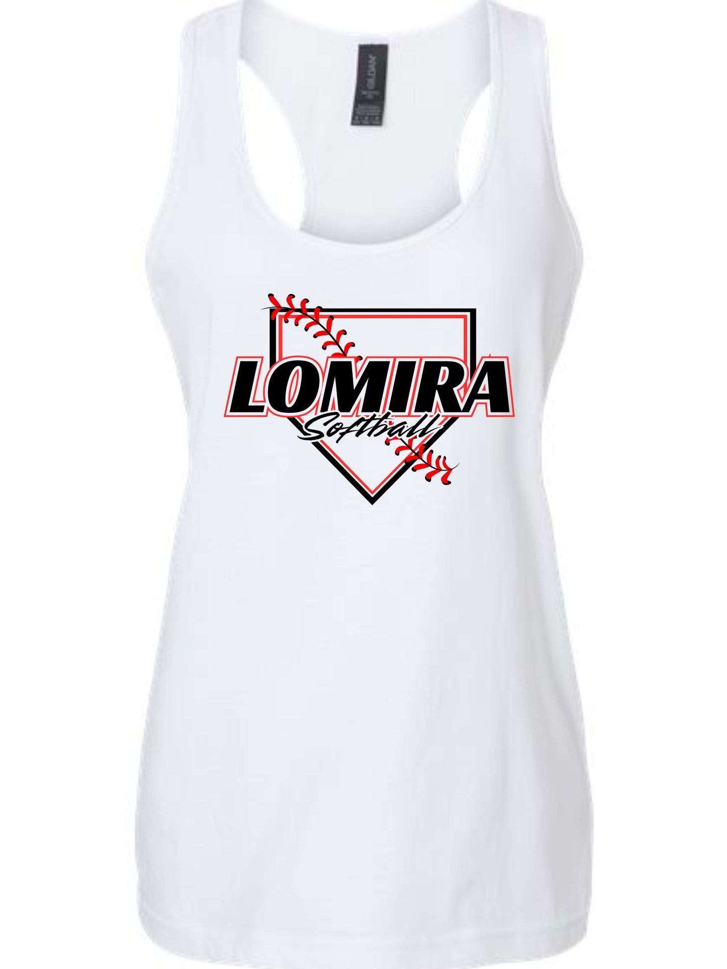 Lomira Softball Womens Tank - Plate
