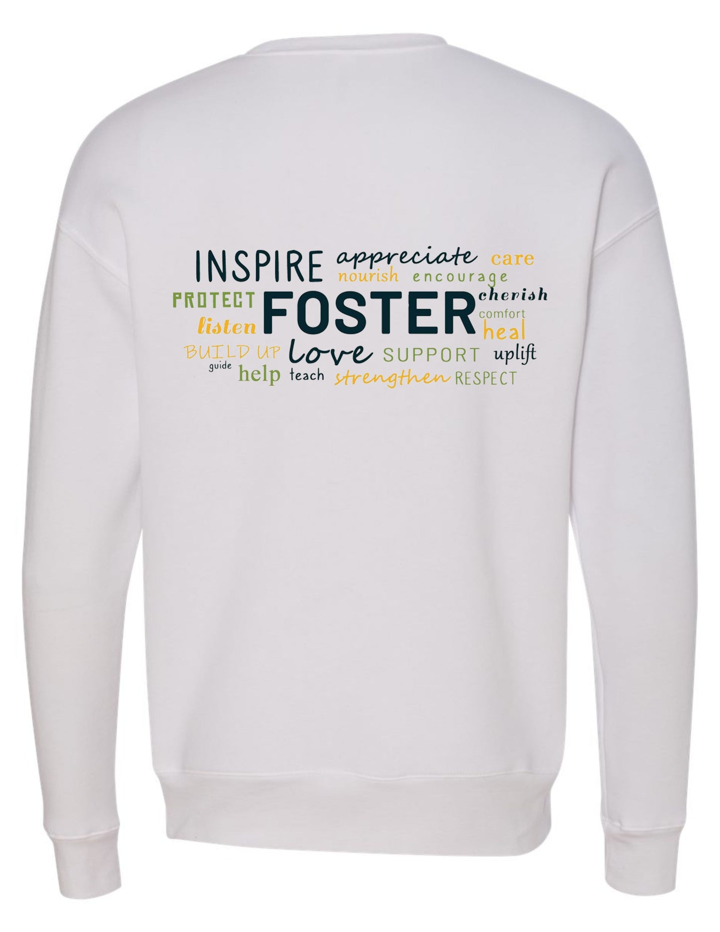 Foster Care Logo Pocket - Crewneck Sweatshirt