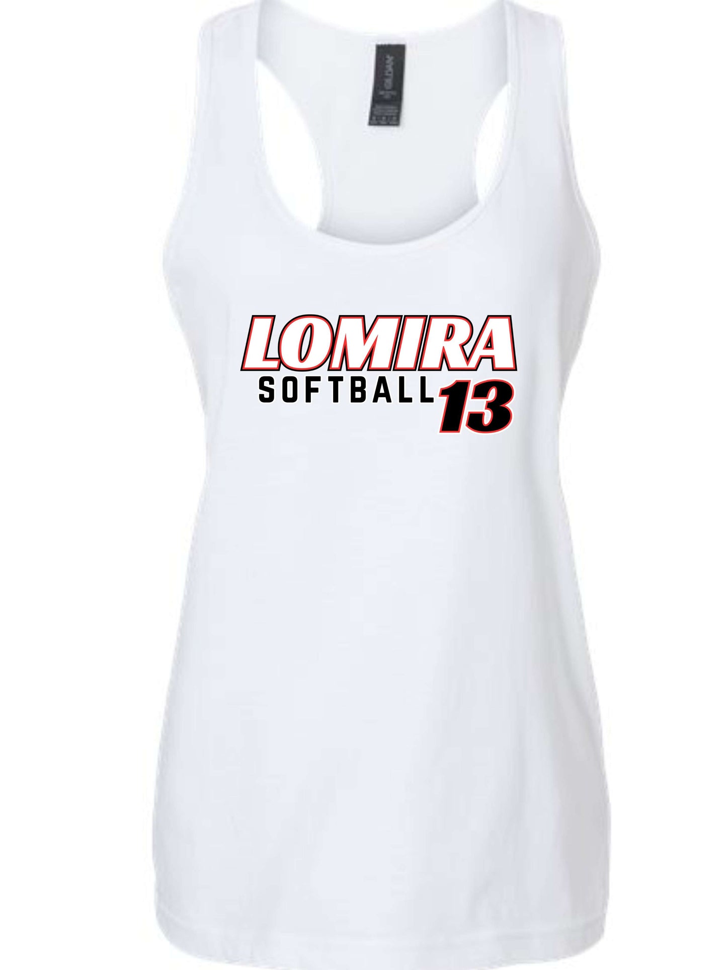 Lomira Softball Women's Tank - Number