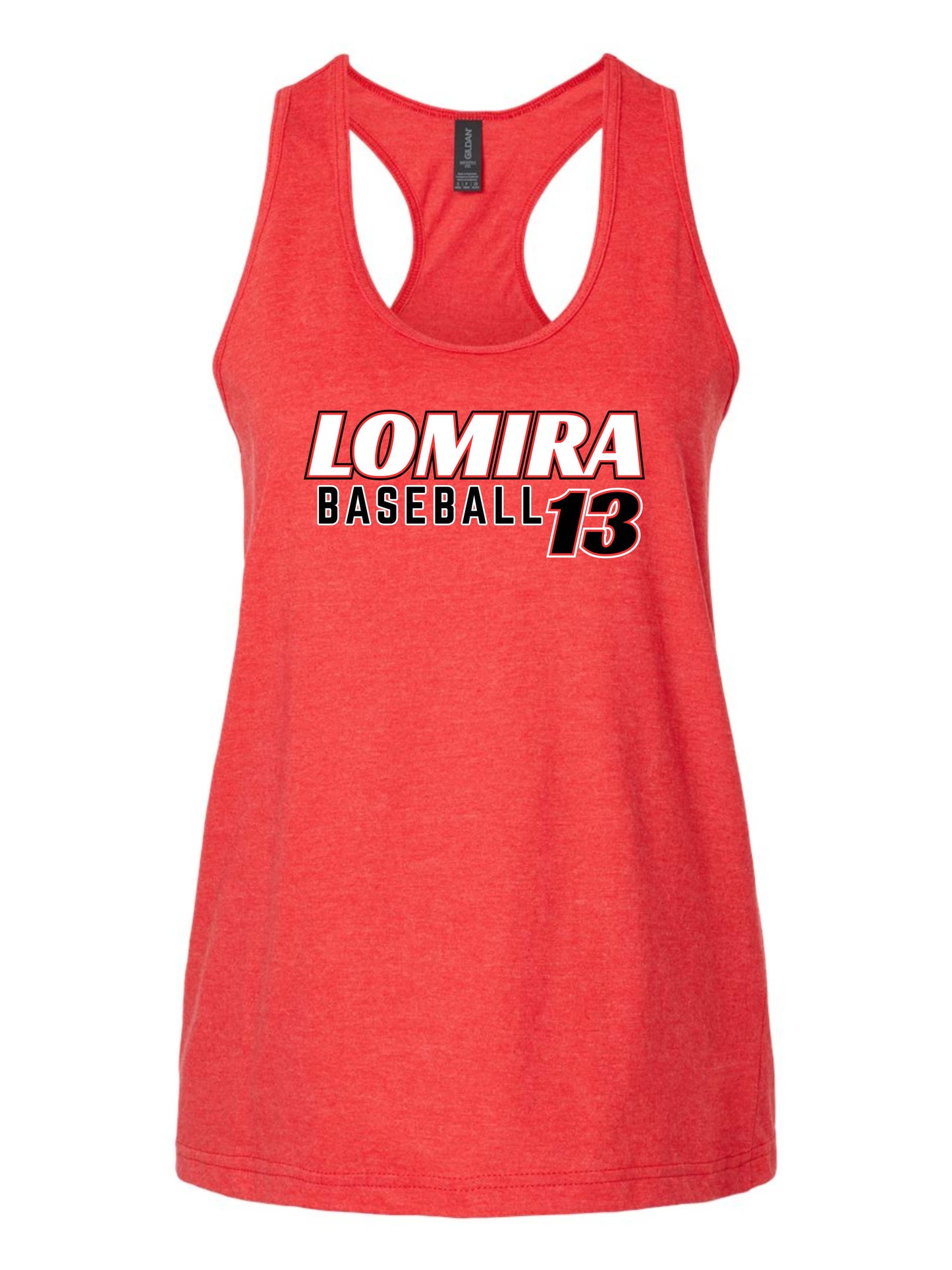 Lomira Baseball Women's Tank - Number