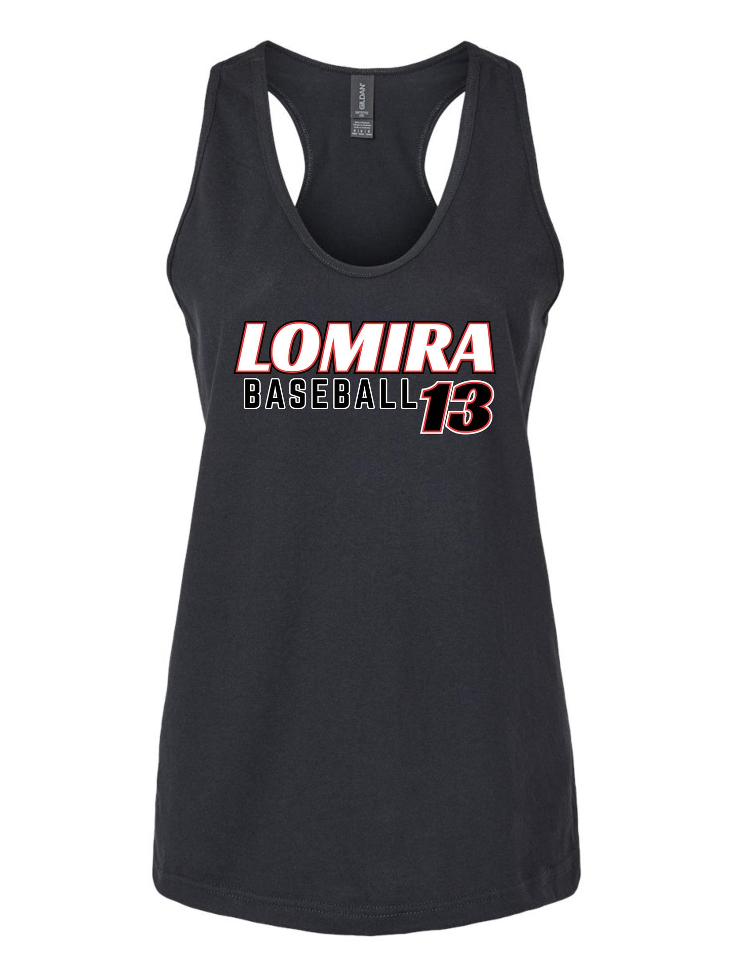 Lomira Baseball Women's Tank - Number