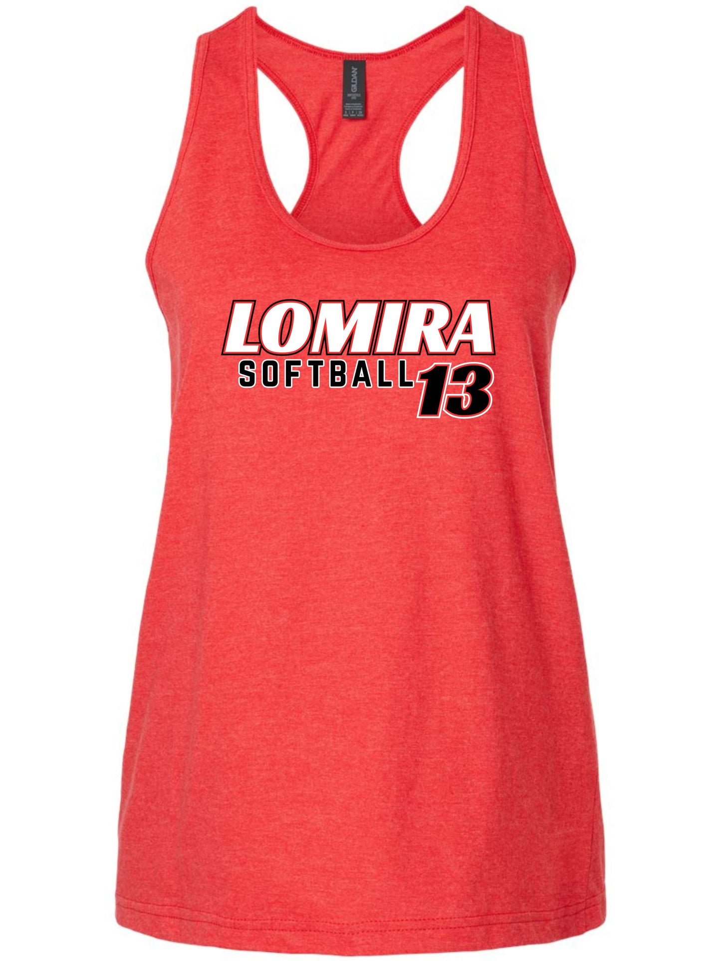 Lomira Softball Women's Tank - Number
