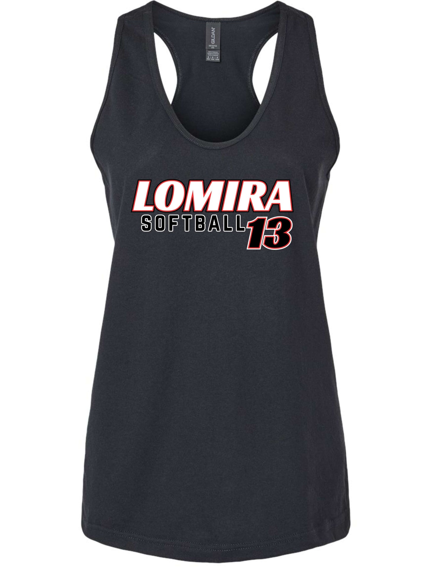 Lomira Softball Women's Tank - Number