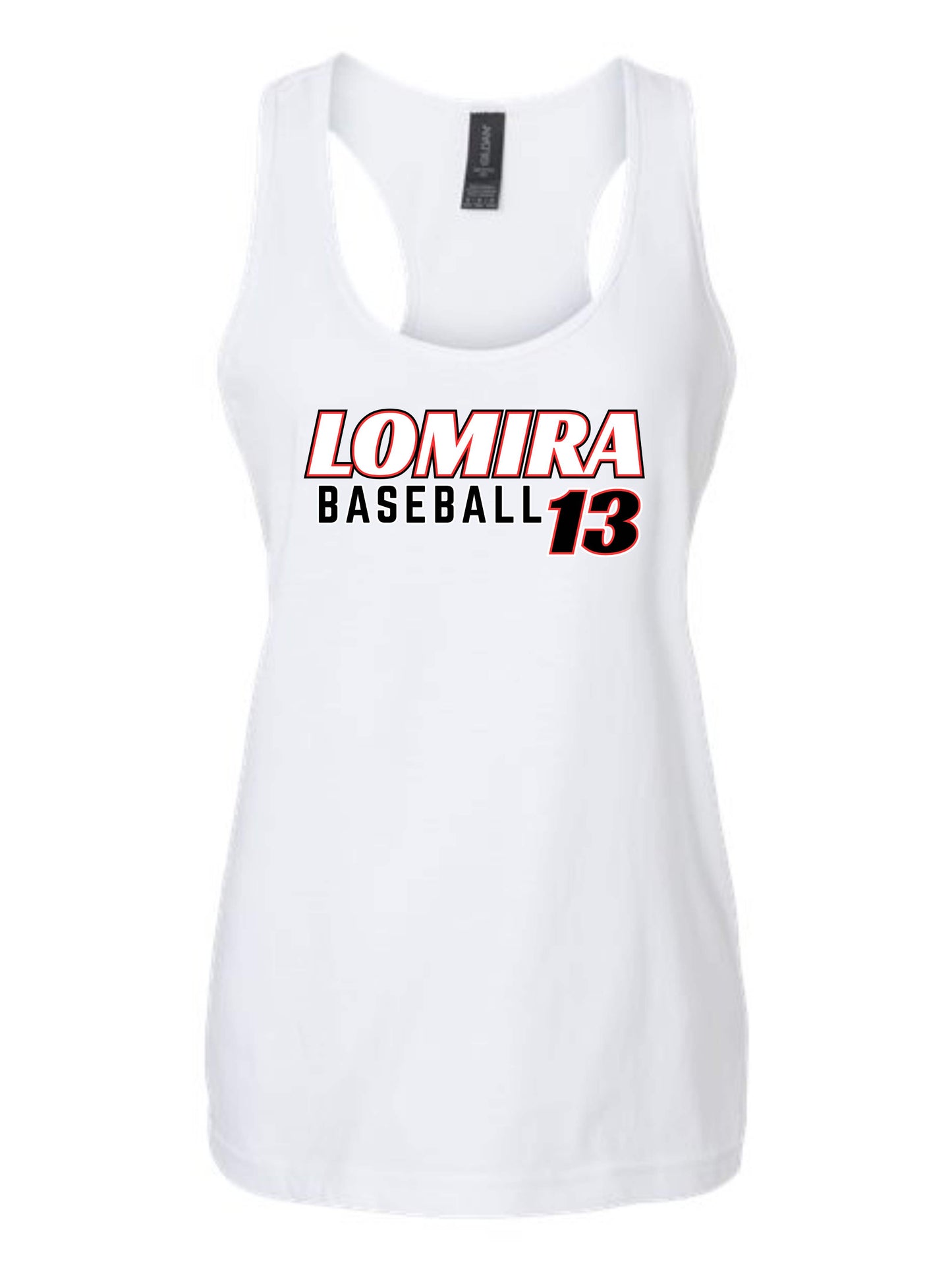 Lomira Baseball Women's Tank - Number