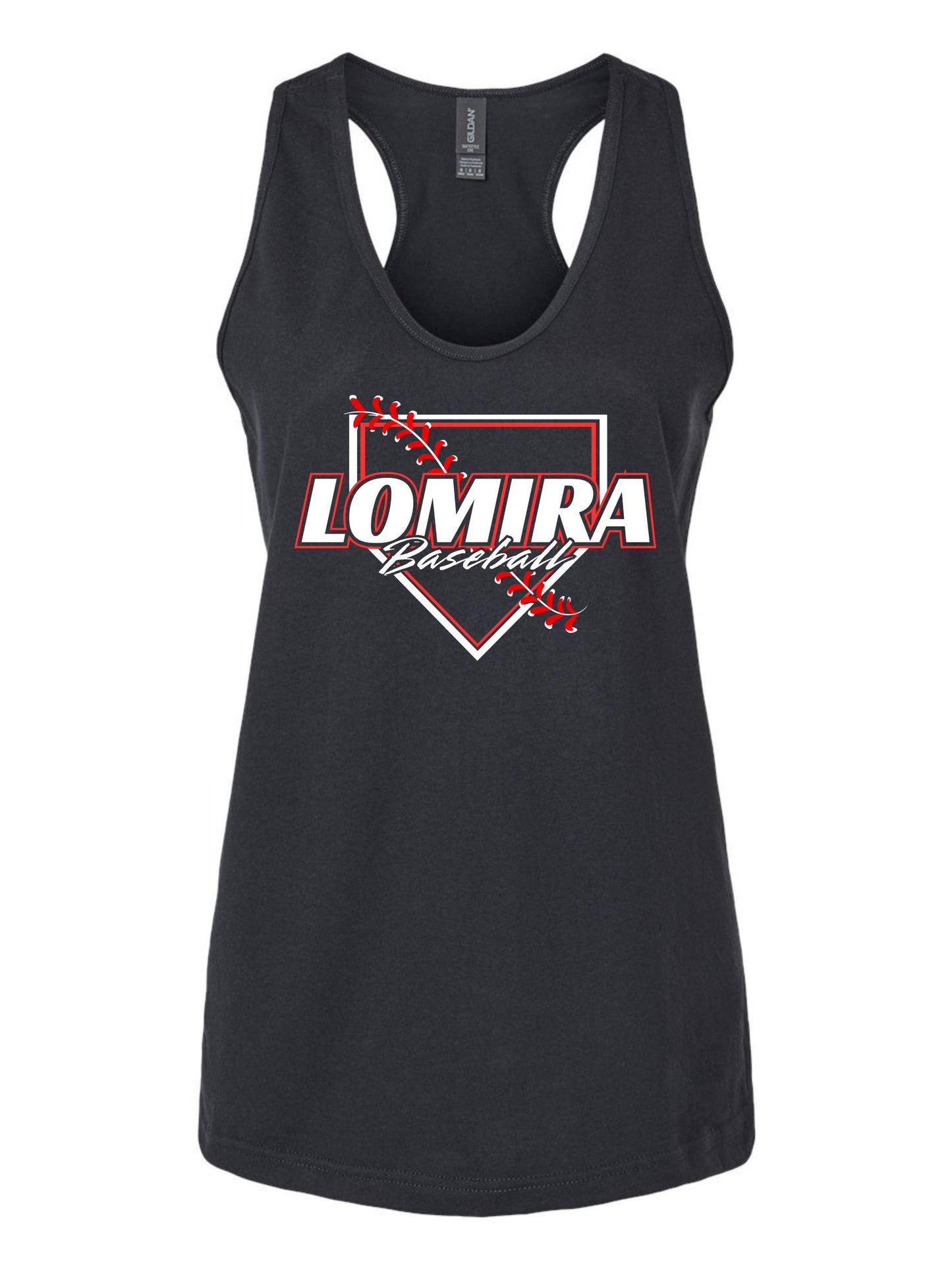 Lomira Baseball Womens Tank - Plate