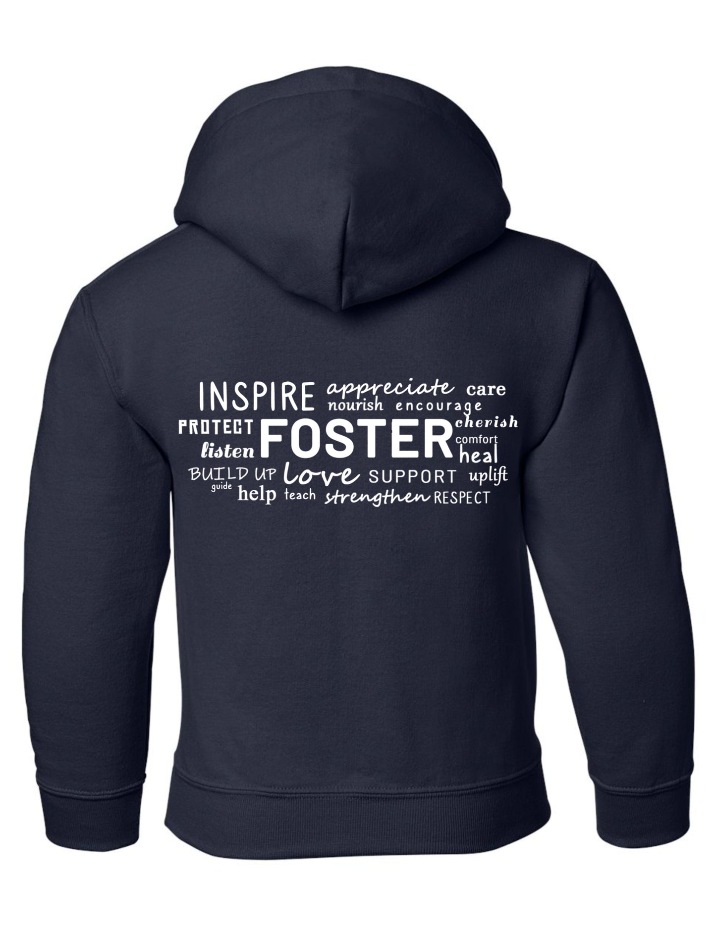 YOUTH - Foster Care Logo Pocket - Hooded Sweatshirt