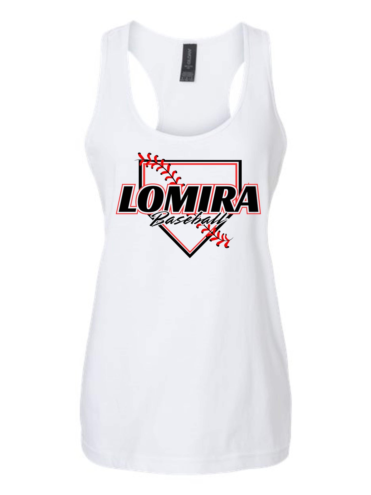 Lomira Baseball Womens Tank - Plate