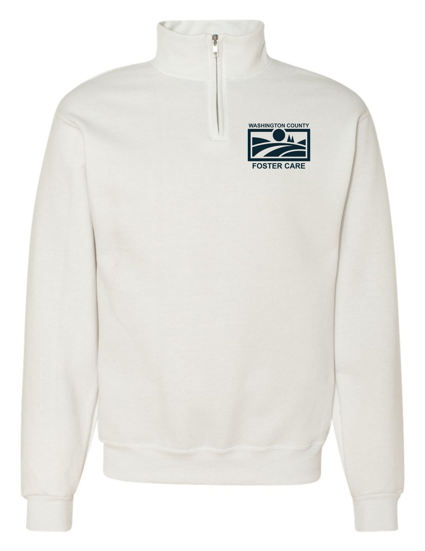 Foster Care Logo Pocket - Quarter Zip Sweatshirt