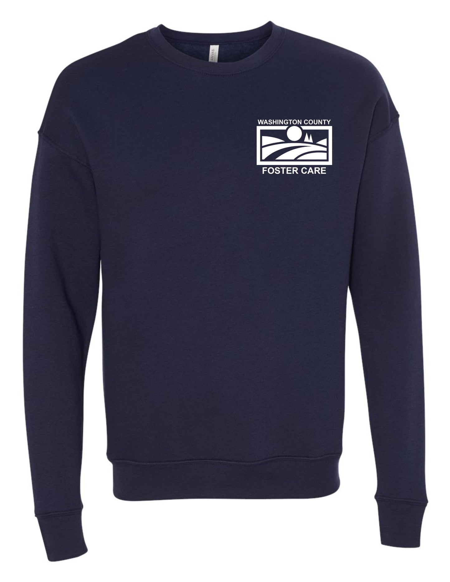 Foster Care Logo Pocket - Crewneck Sweatshirt