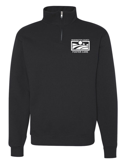 Foster Care Logo Pocket - Quarter Zip Sweatshirt