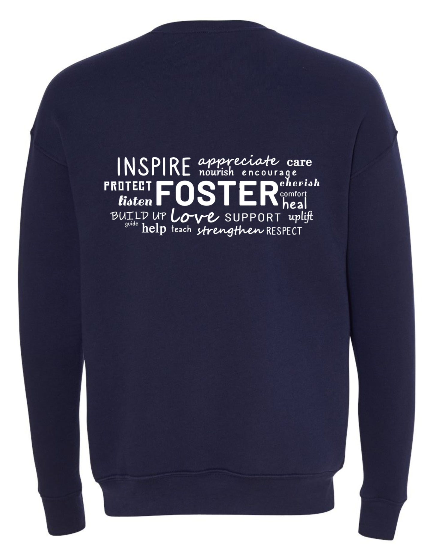 Foster Care Logo Pocket - Crewneck Sweatshirt