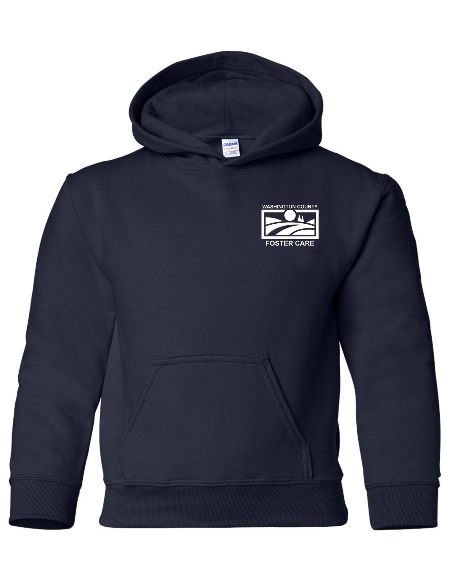 YOUTH - Foster Care Logo Pocket - Hooded Sweatshirt