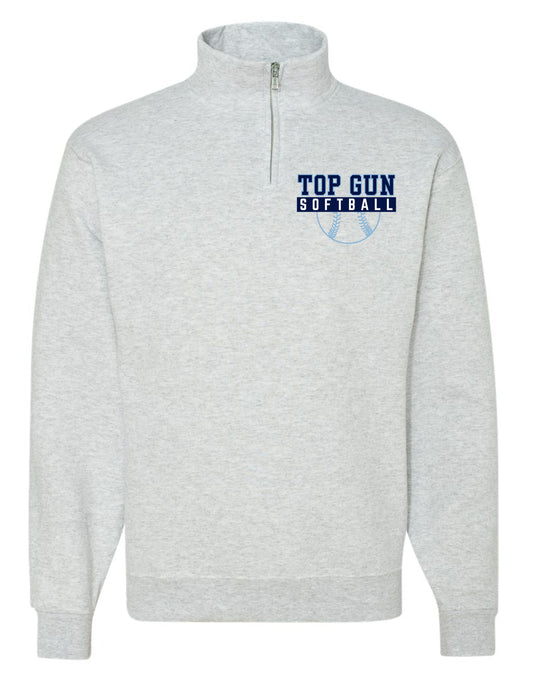 *NEW* Top Gun - Softball Style - Fleece Quarter Zip