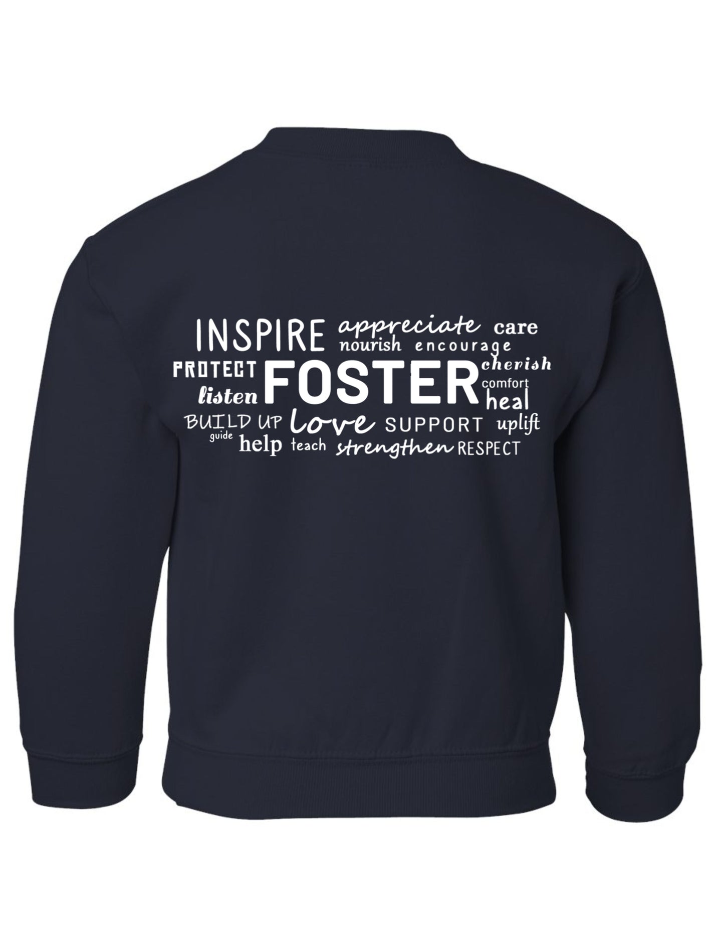 YOUTH - Foster Care Logo Pocket - Crewneck Sweatshirt