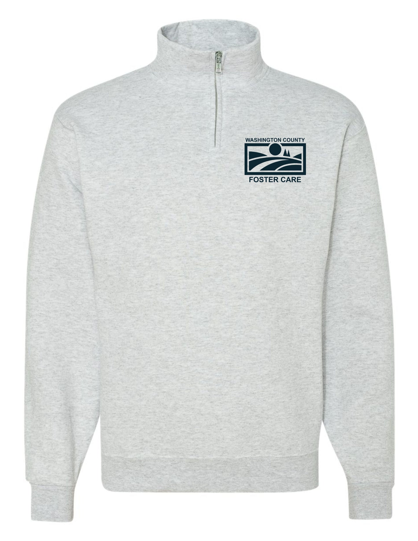 Foster Care Logo Pocket - Quarter Zip Sweatshirt