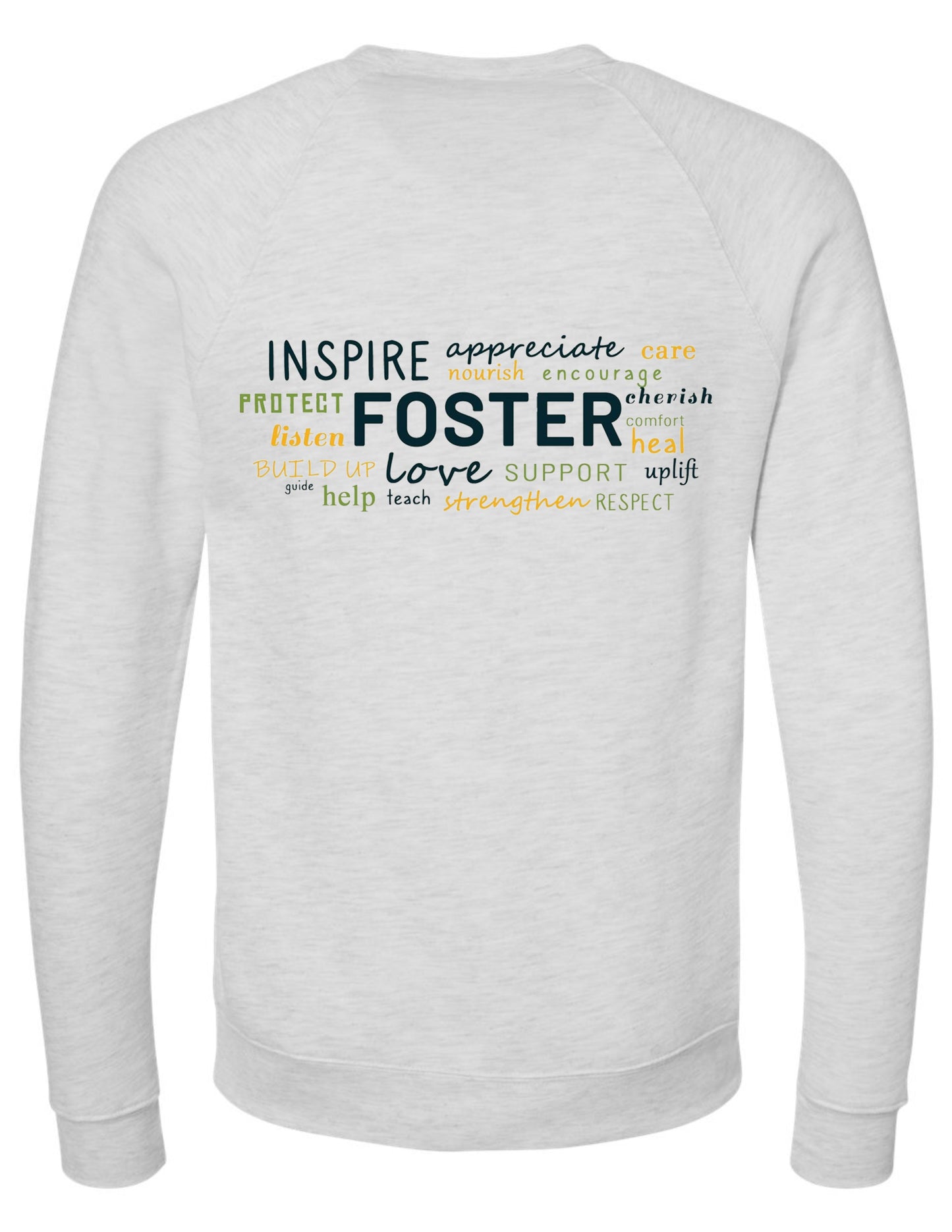 Foster Care Logo Pocket - Crewneck Sweatshirt